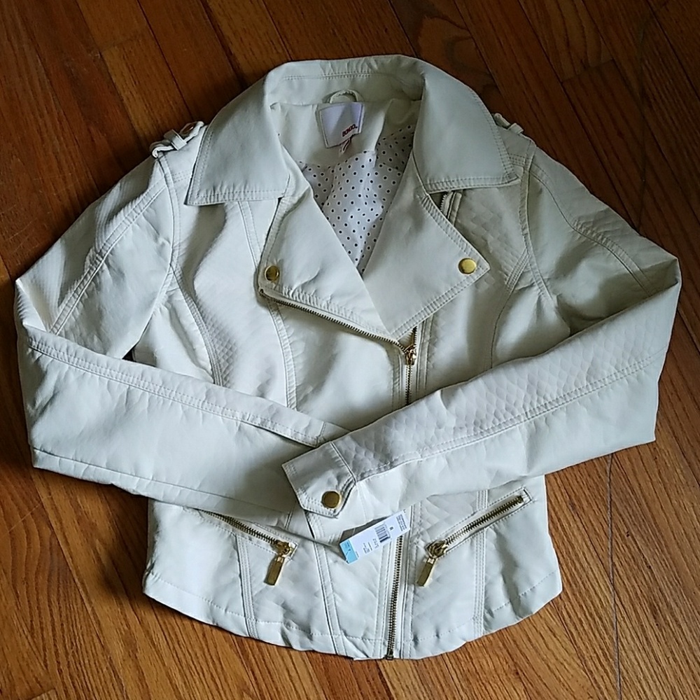 Brand new cream high waist jacket